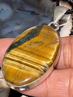 Tiger Eye Tree of Life Pendant  2 1/4”